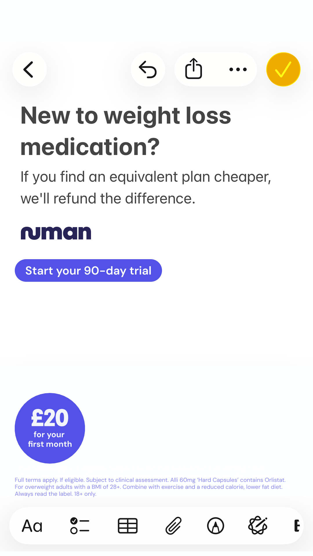 Numan - Digital healthcare Facebook ad