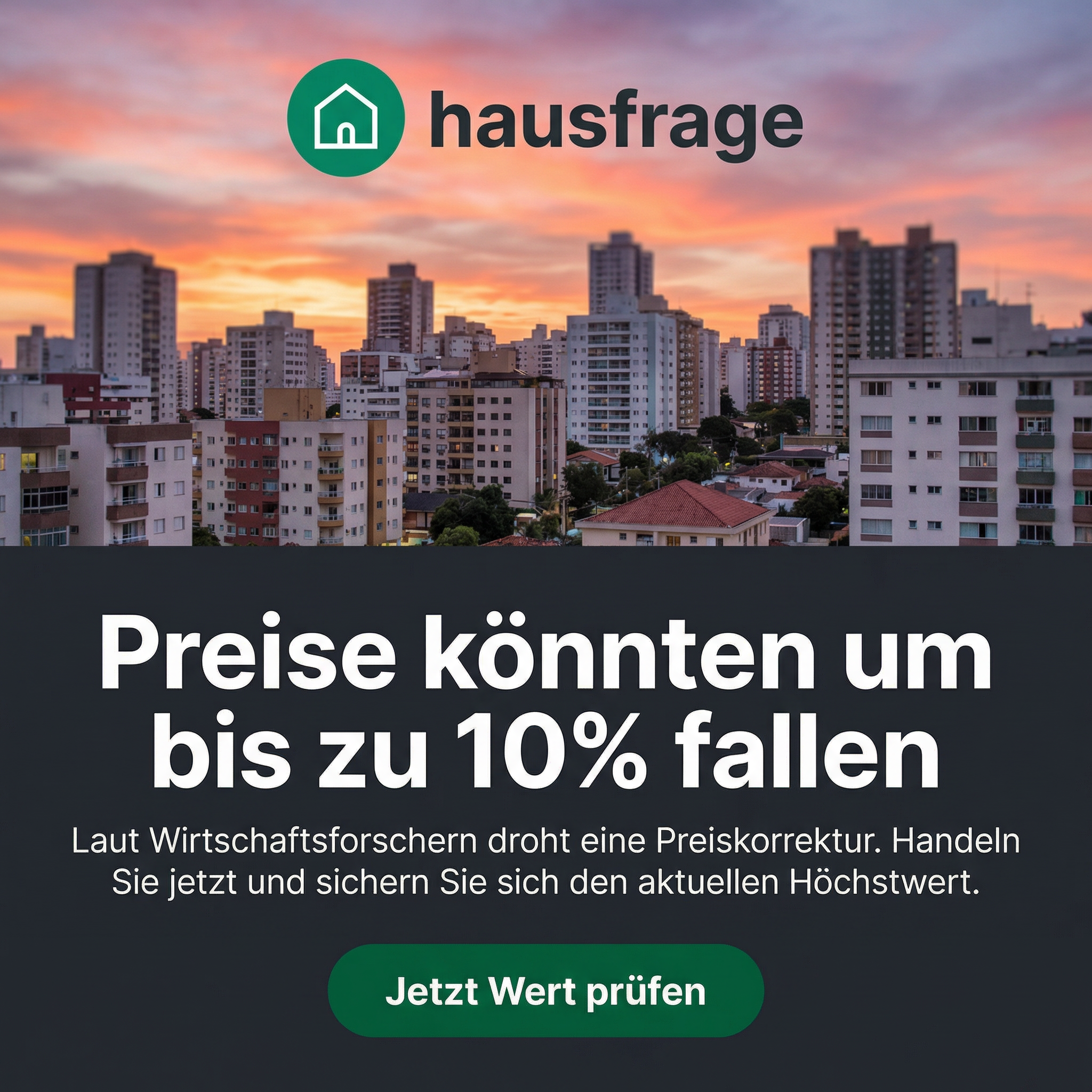 Hausfrage Facebook ad