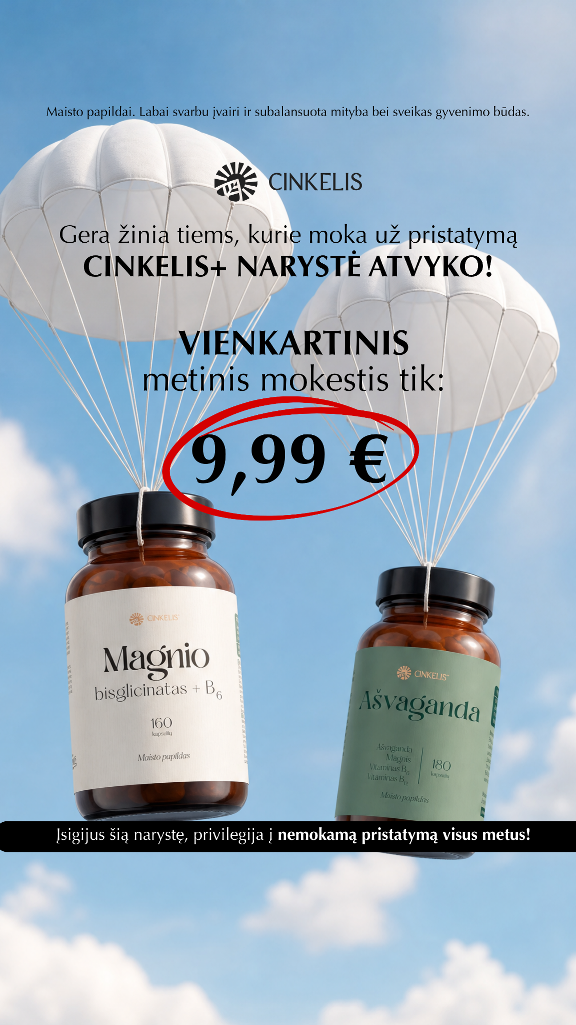 Cinkelis Facebook ad from Jun 9, 2026