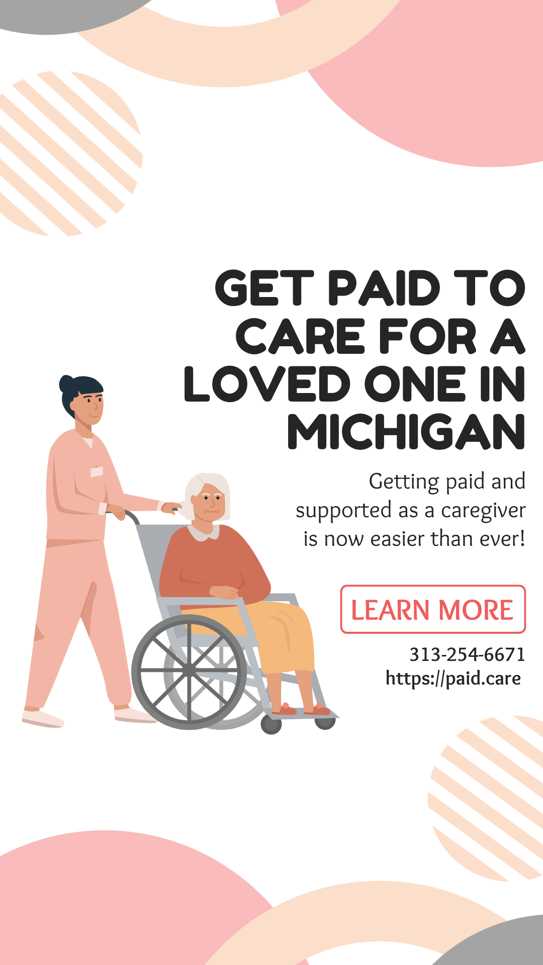 Paid Care - Michigan Facebook ad