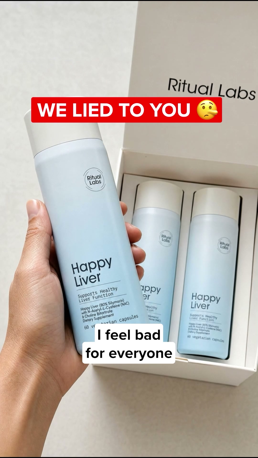 Ritual Labs Happy Liver Facebook ad: Support your liver today