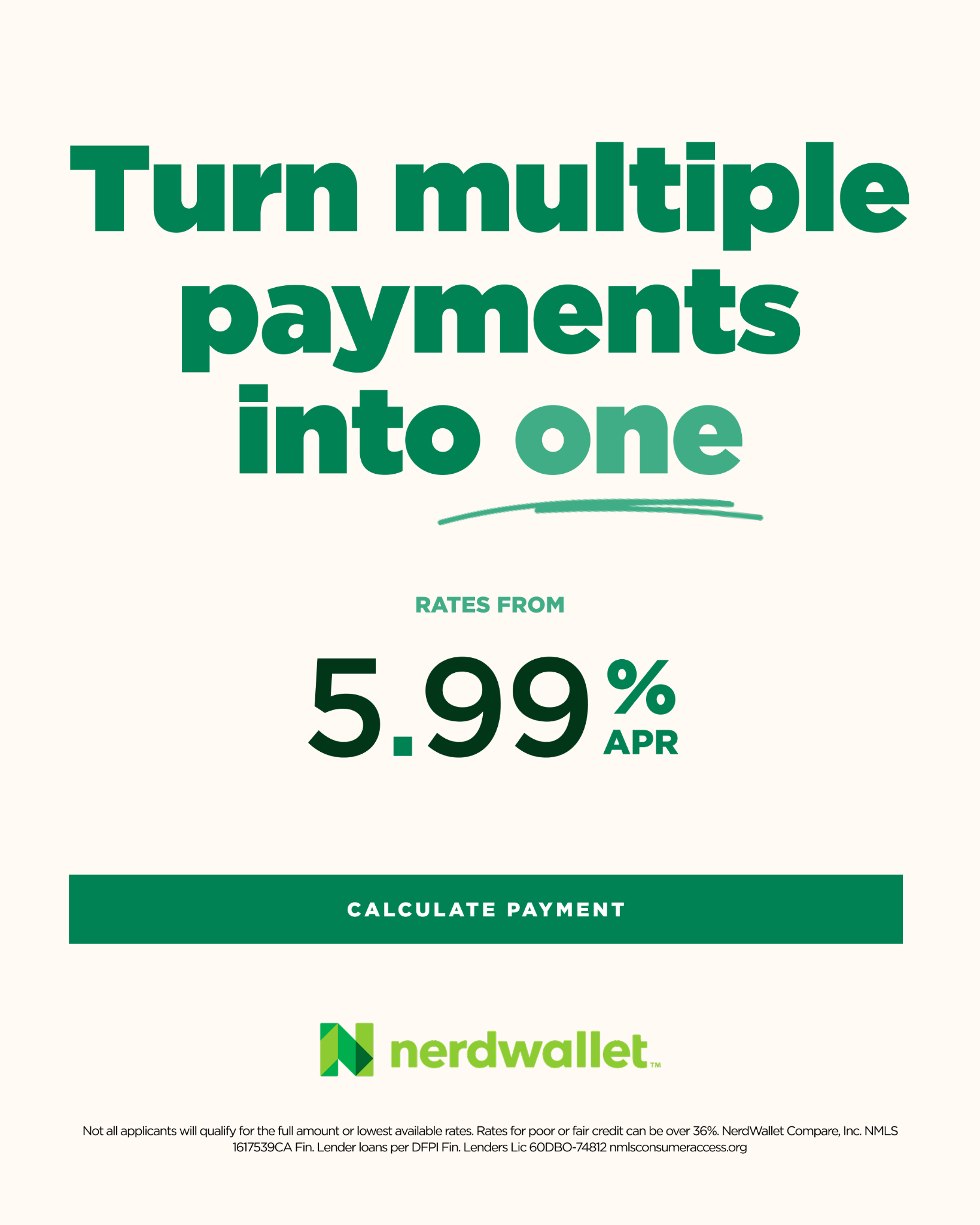 NerdWallet Facebook ad