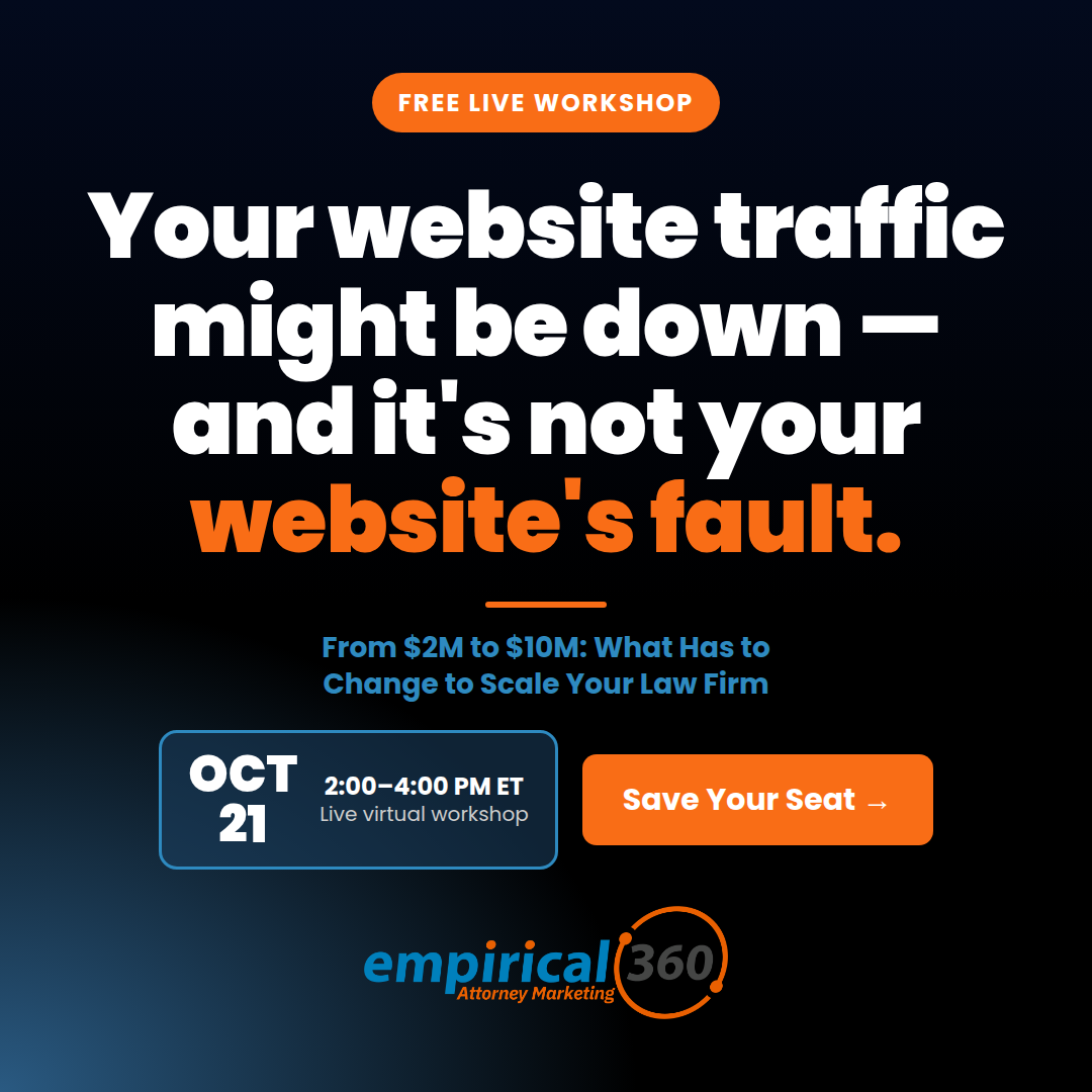 Empirical 360 Facebook ad: It's Not Your Website