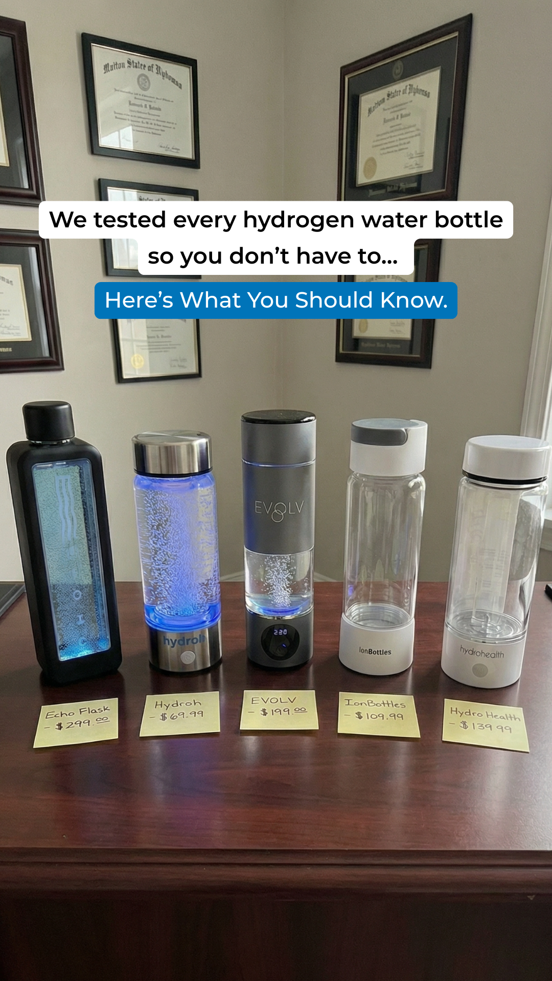 The Hydrogen Water Magazine Facebook ad