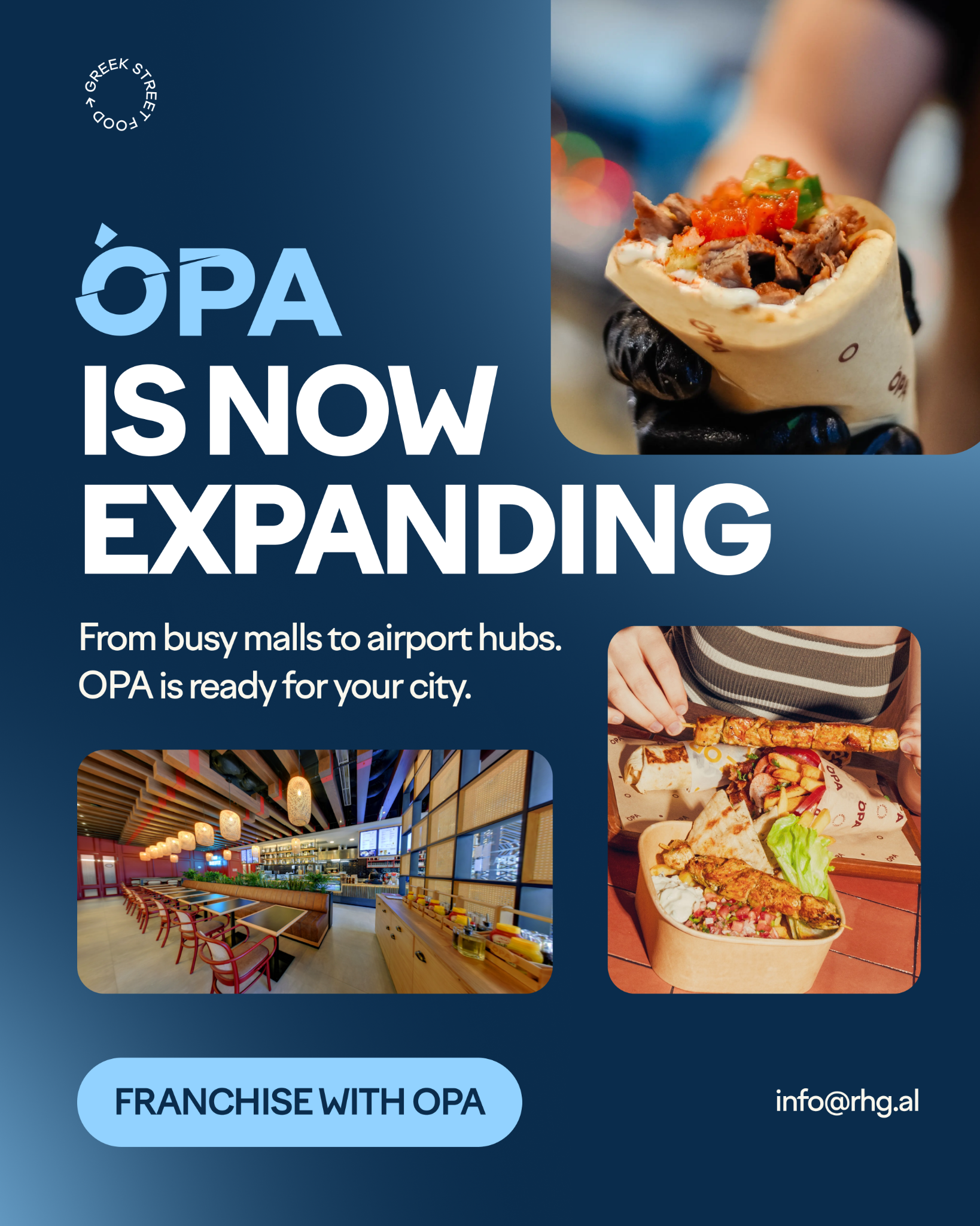 OPA - Greek Street Food Facebook ad