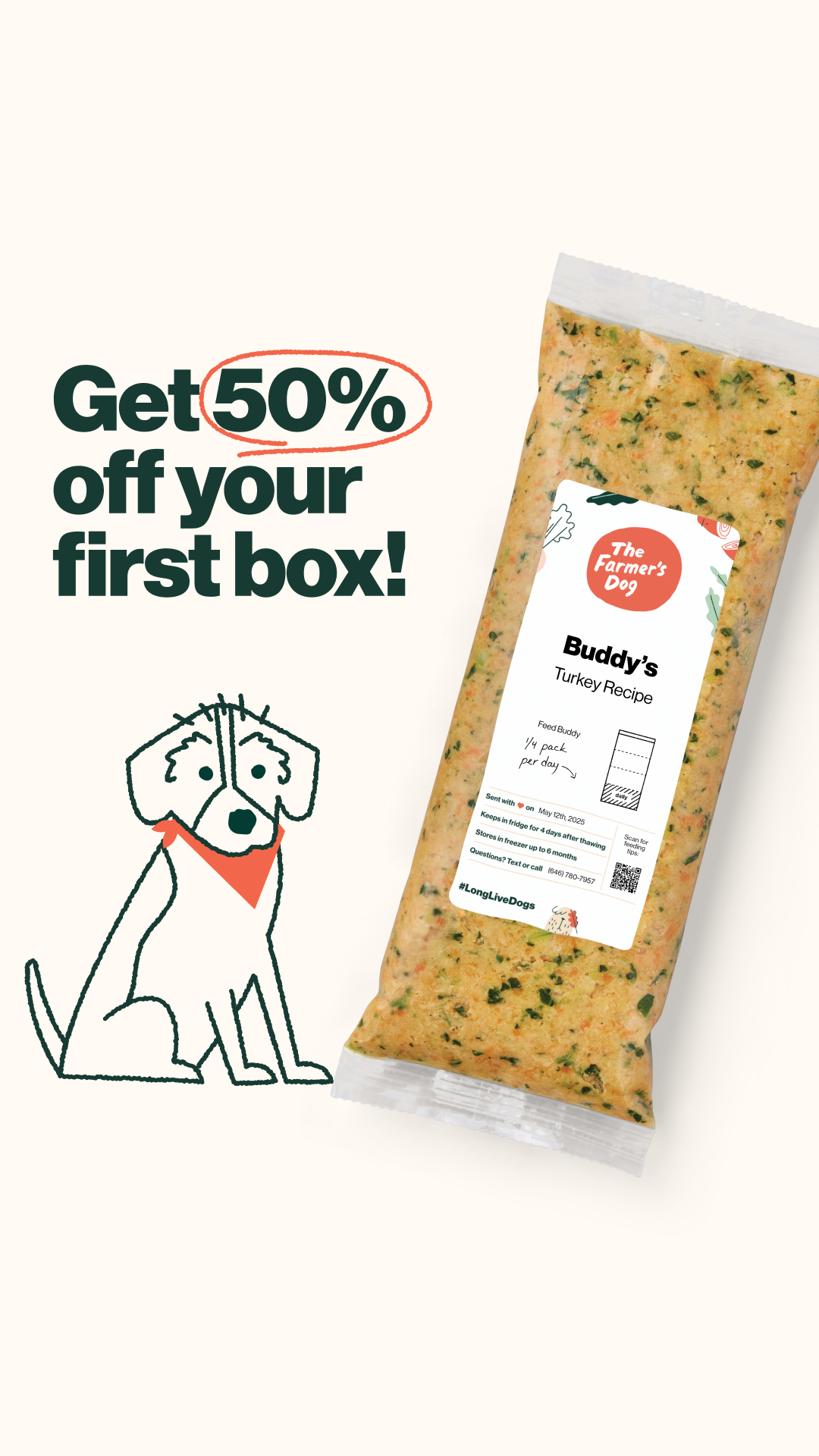 The Farmer's Dog Facebook ad