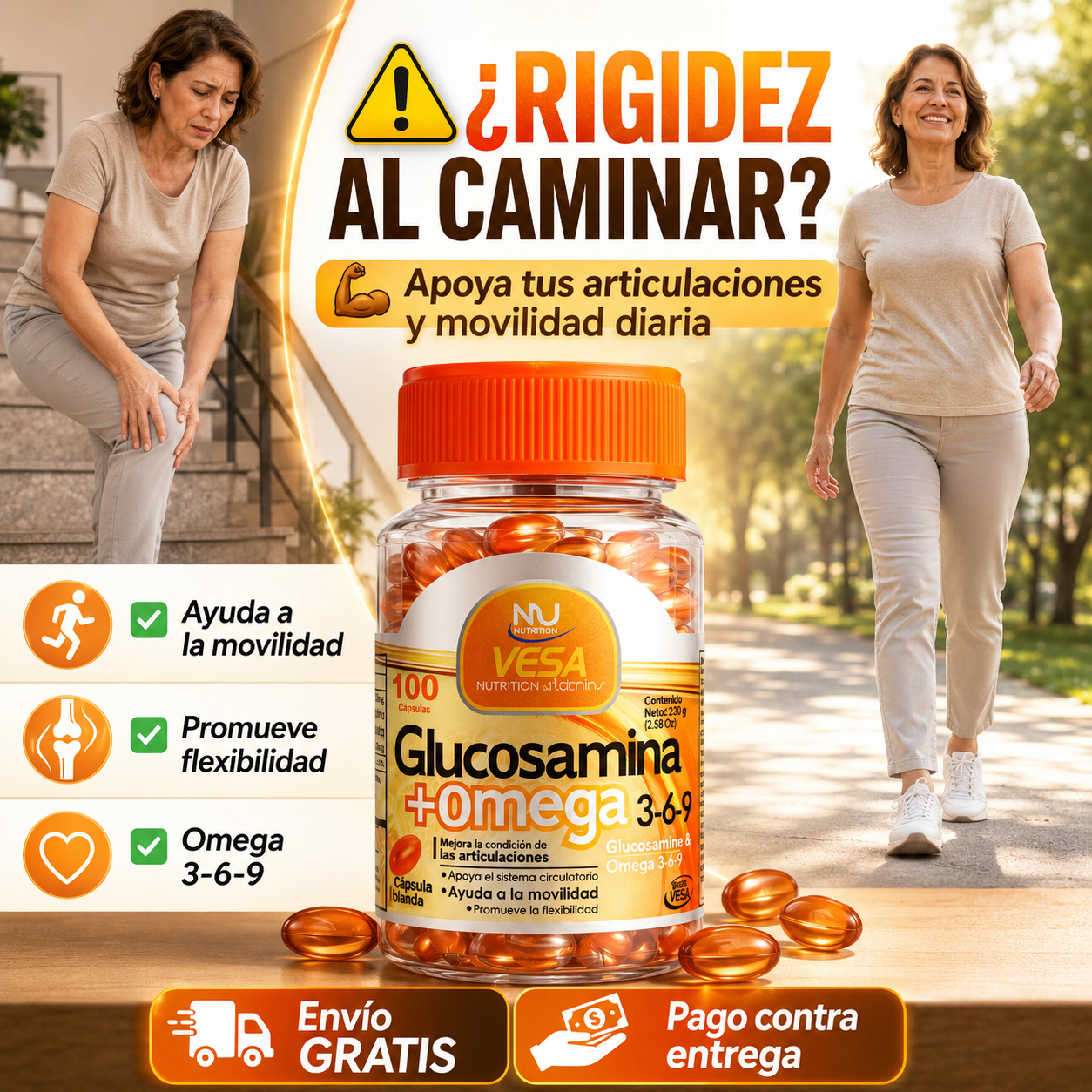 Valle Bienestar Facebook ad: Precio Q99 - Muévete con más comodidad cada día
