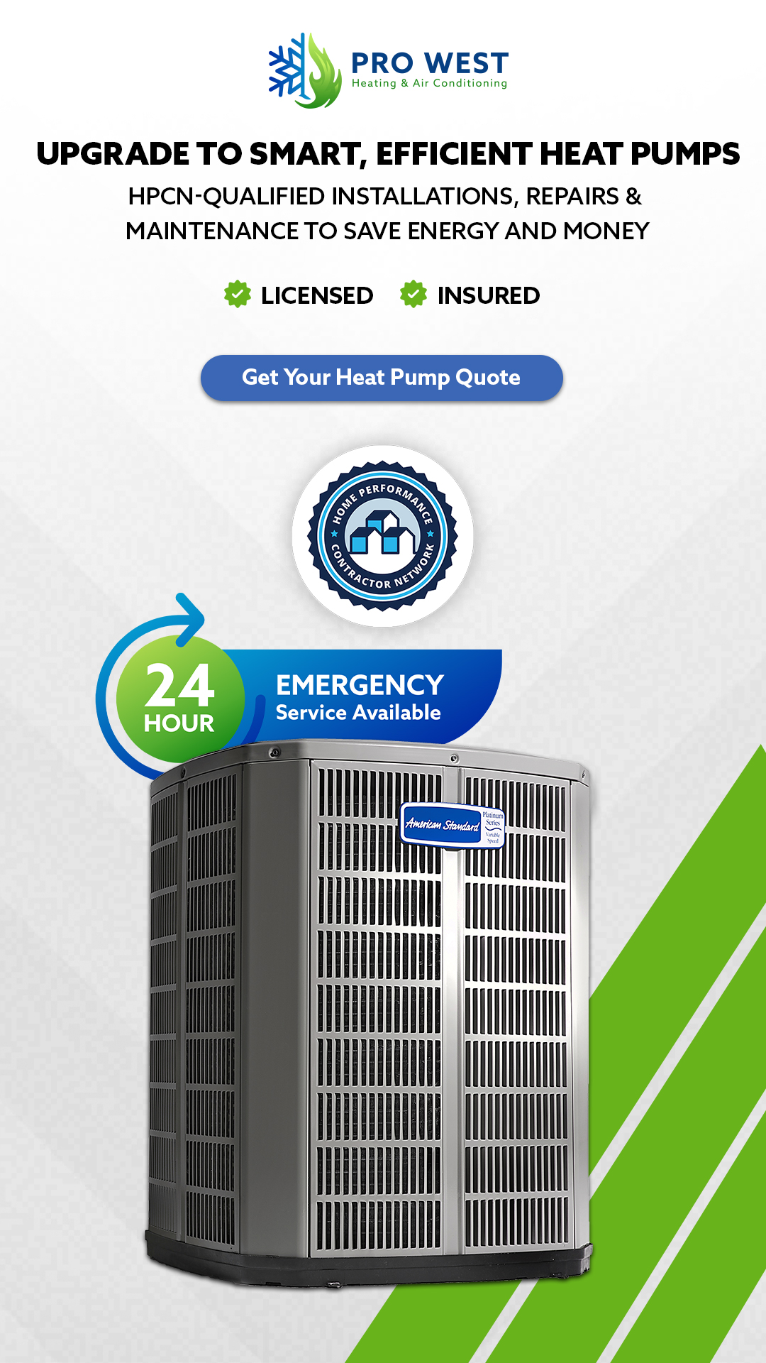 Pro West Heating & Air Conditioning Facebook ad