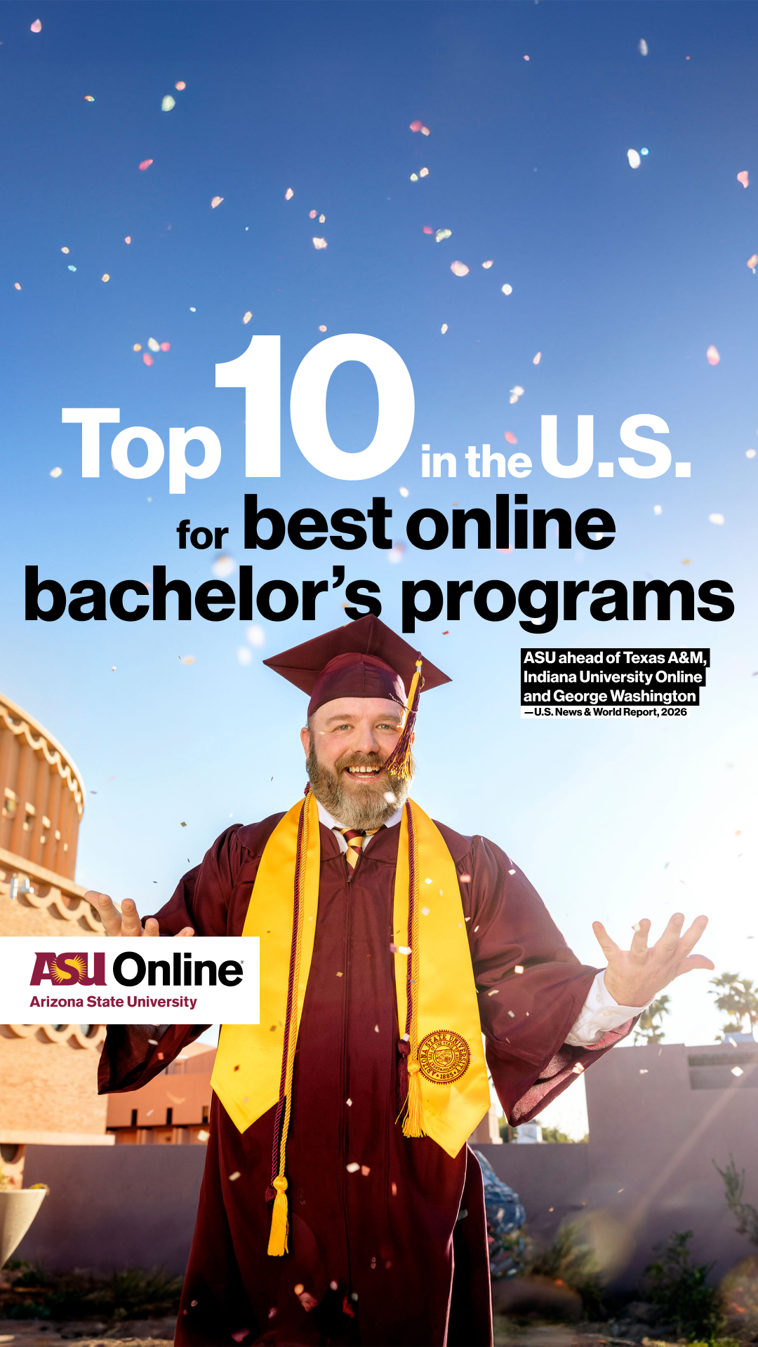 ASU Online Facebook ad