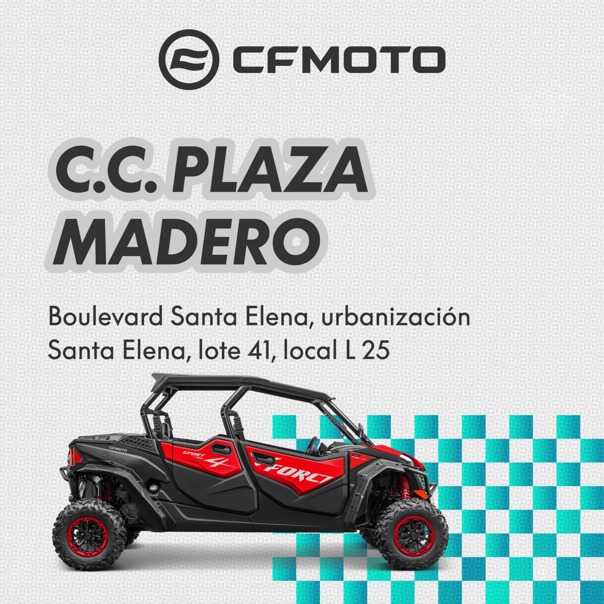 CFMOTO_El Salvador Facebook ad: Tu próxima moto te espera en Plaza Madero