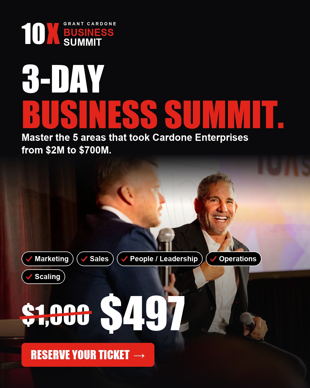 Grant Cardone Facebook ad: My $700M Exec Team Works With YOU