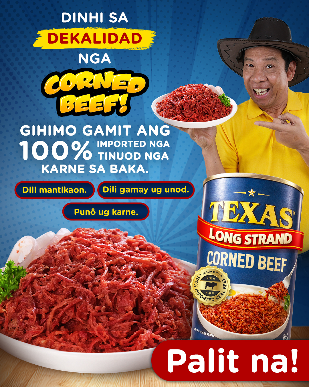Texas Corned Beef Facebook ad: Sulit kaayo ang imong ₱33 sa Texas Long…