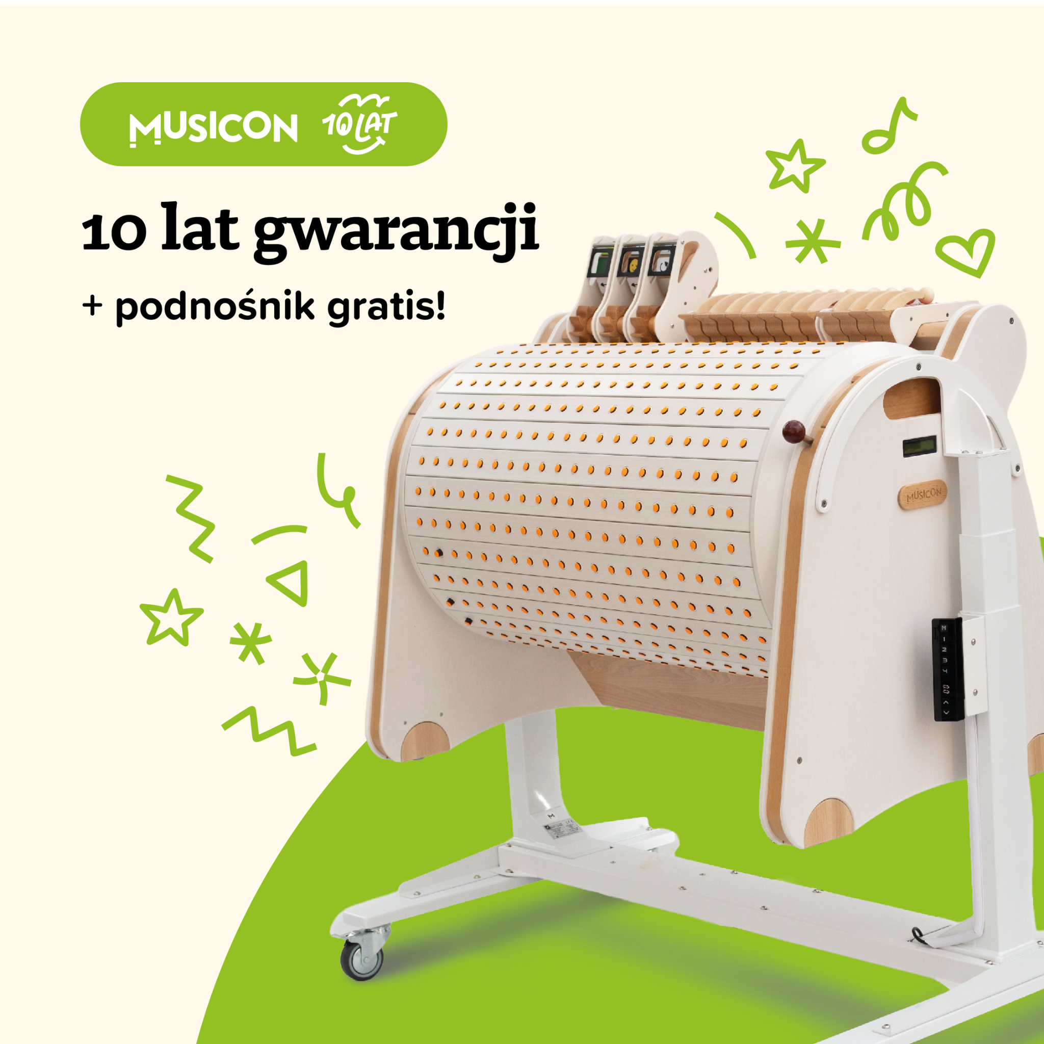 Musicon Club Facebook ad: Musicon MAX: 10 lat gwarancji + podnośnik GRATIS!