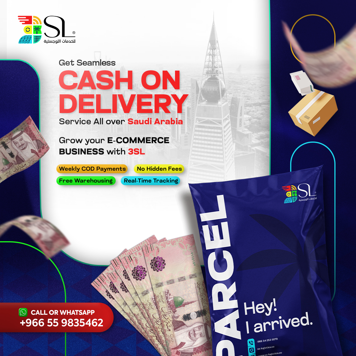 3SLogistics Facebook ad: Chat with us