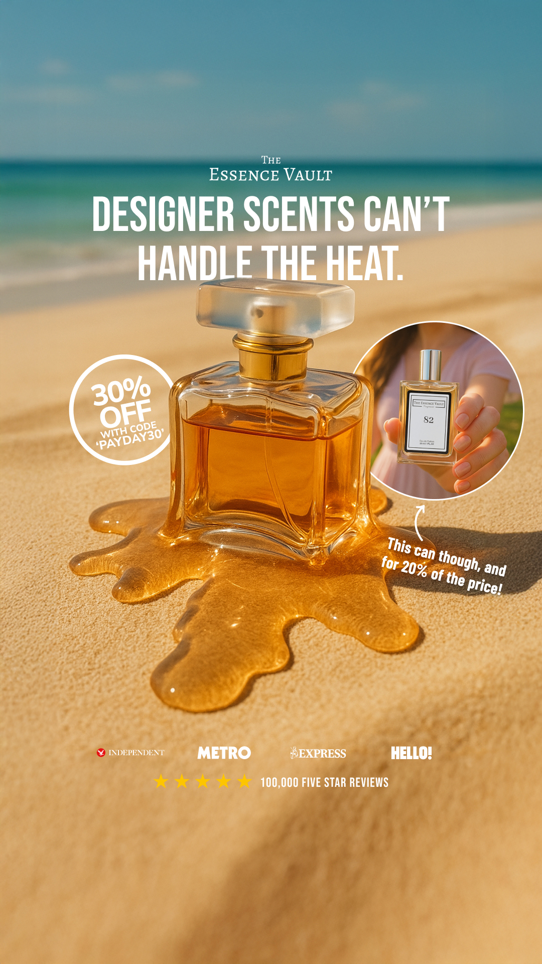 The Essence Vault Facebook ad