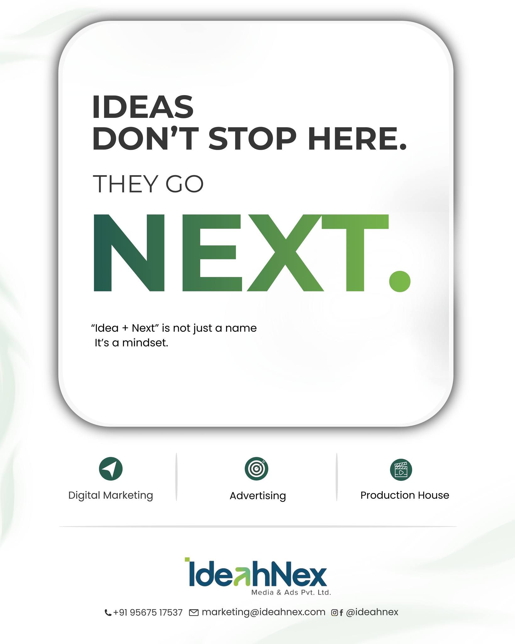 Ideahnex Facebook ad: IdeahNex Media & Ads Pvt.