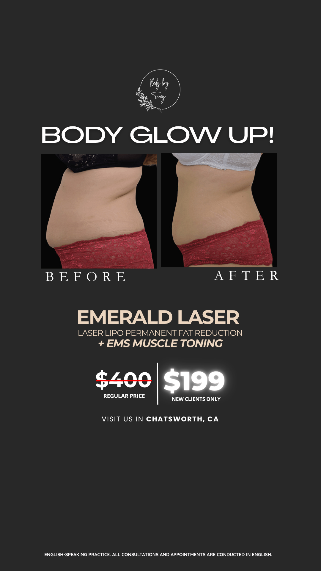 Body by Tracy Facebook ad from Jul 29, 2026