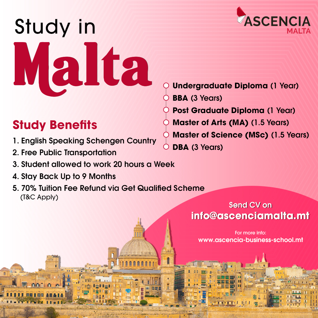 Ascencia Malta Facebook ad