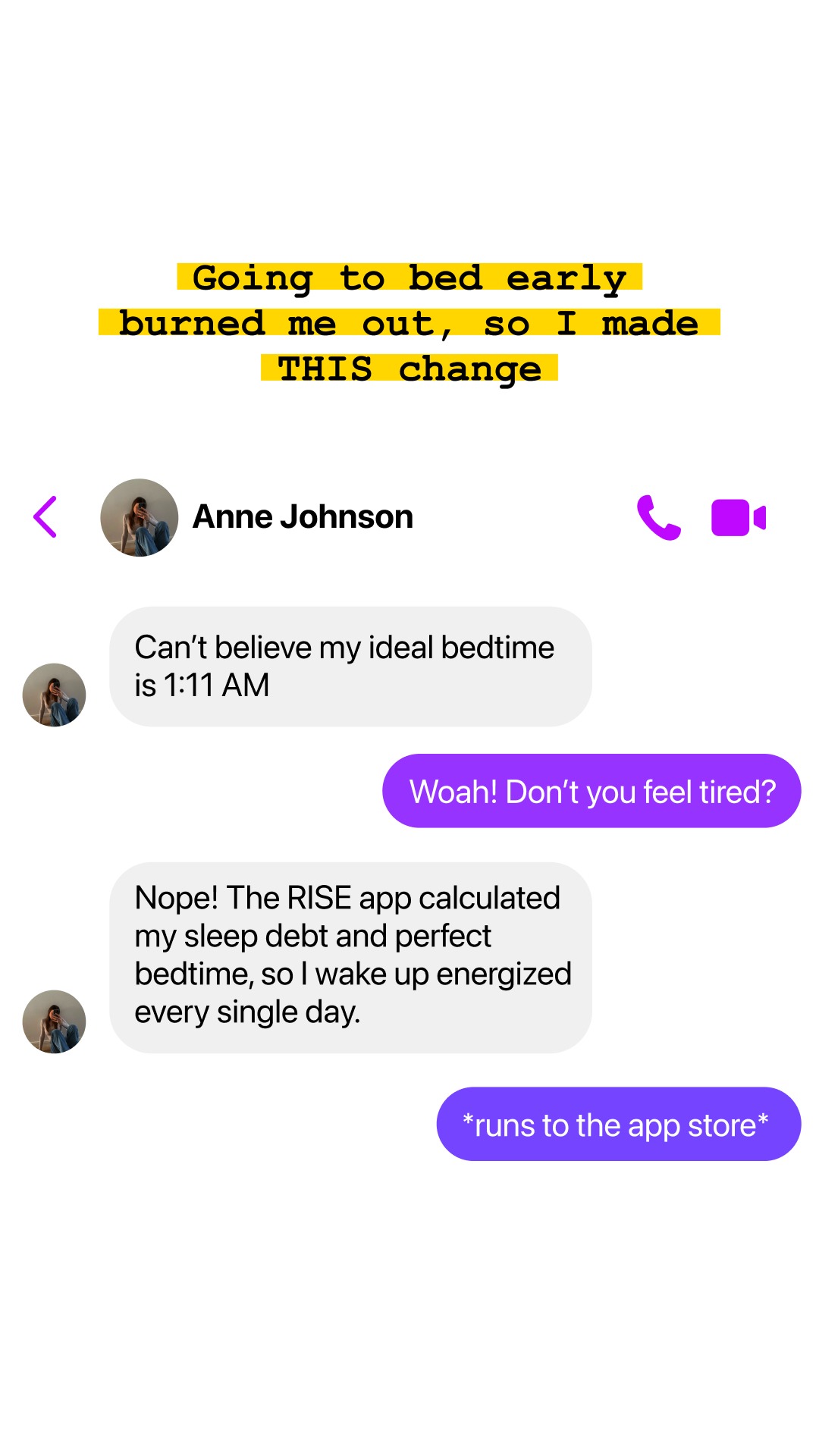 Rise Science Facebook ad