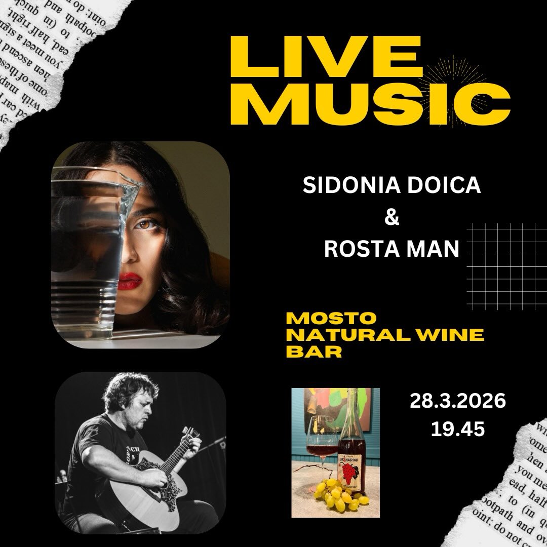 Mosto Natural WineBar & Bistró Facebook ad: Live vibes at Mosto