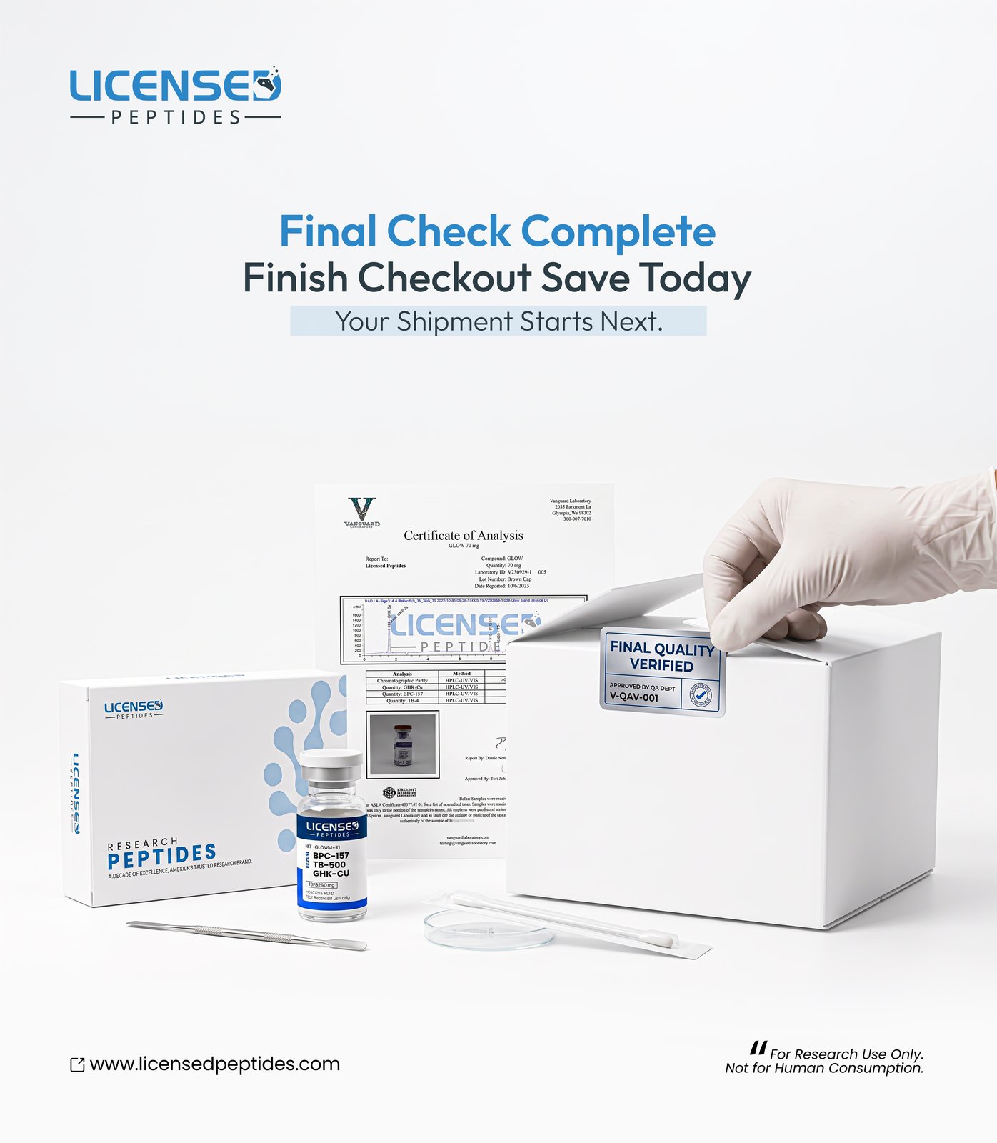 Licensed Peptide Facebook ad: Not All Peptides Are Created Equal