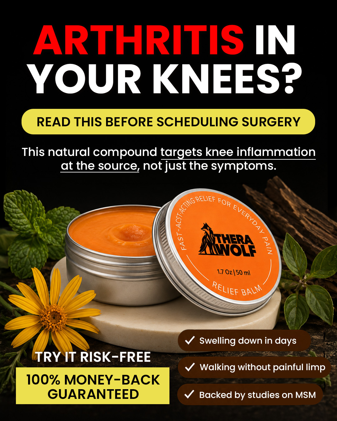 Natural Relief Guide Facebook ad