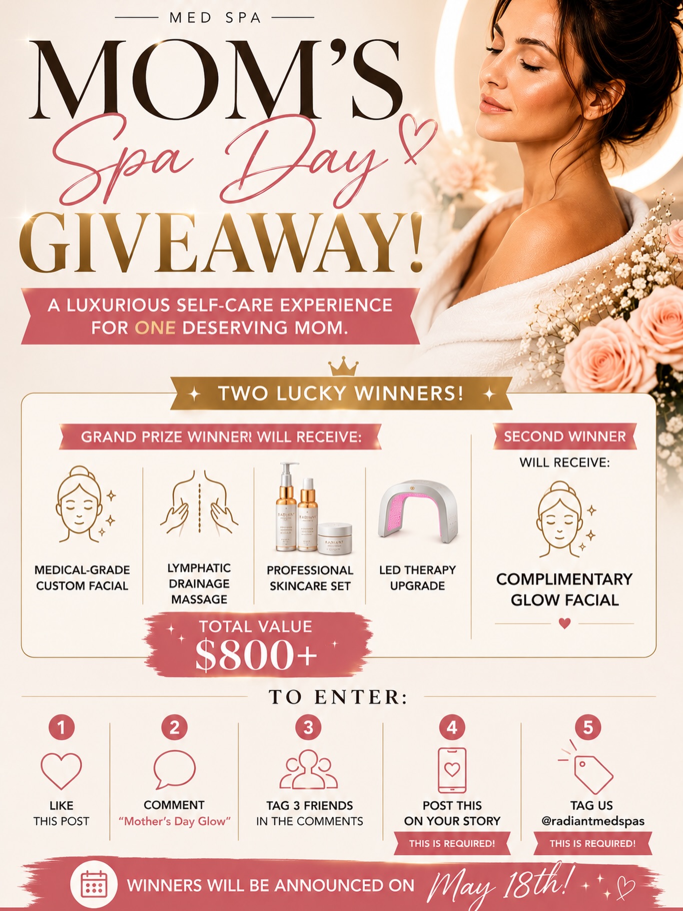 Radiant Med Spa Facebook ad