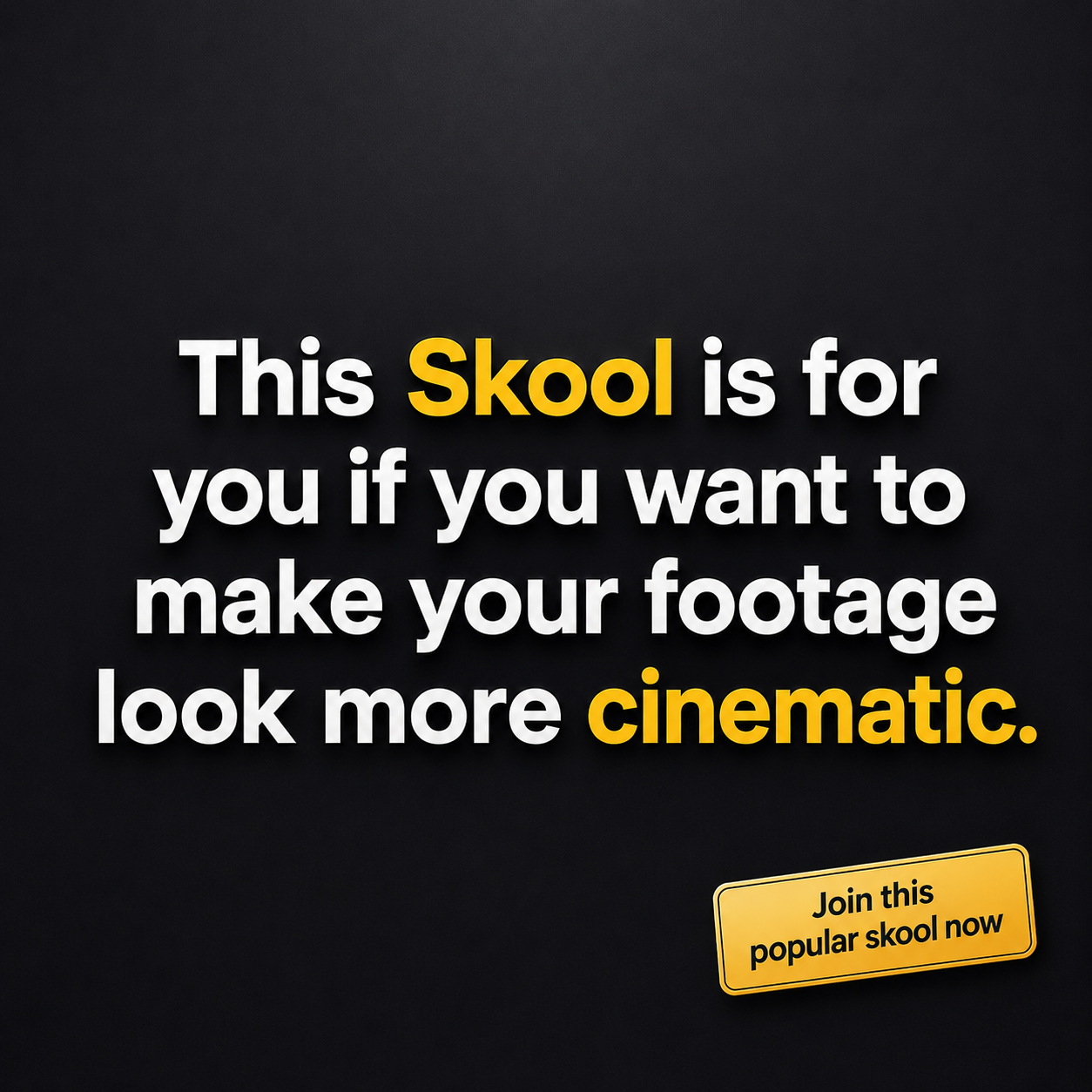 Skool Facebook ad