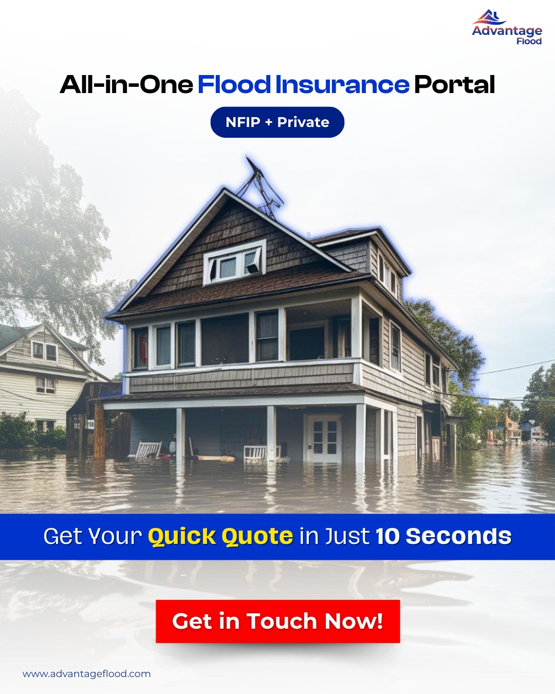 Advantage Flood Facebook ad