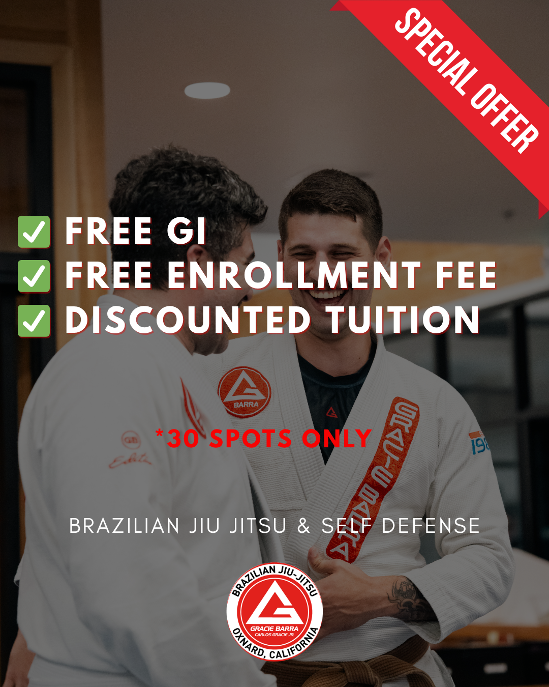 Gracie Barra Jiu Jitsu Facebook ad