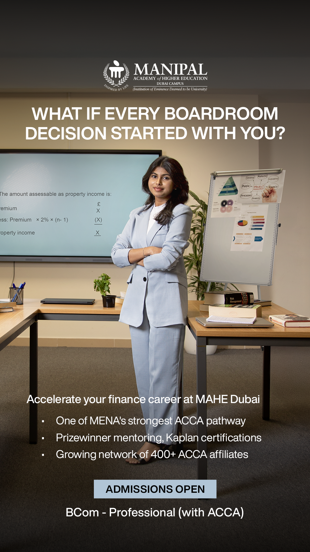 Manipal Academy of Higher Education - MAHE, Dubai Facebook ad from Apr 29, 2026