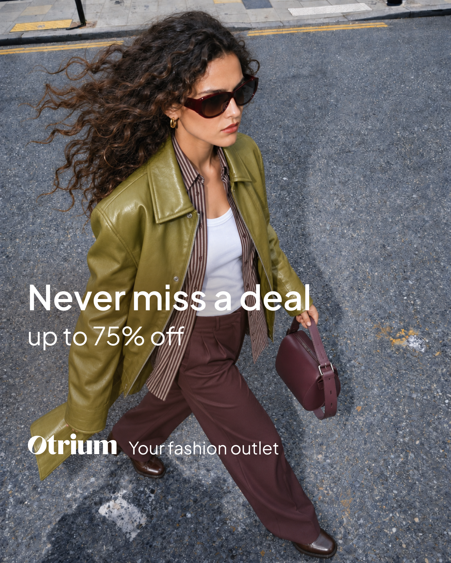 Otrium Facebook ad: Up to 75% off