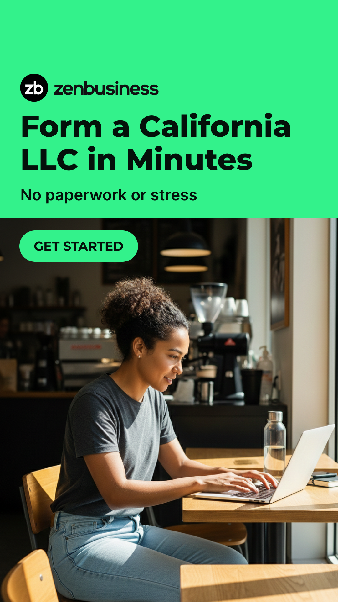 ZenBusiness Facebook ad