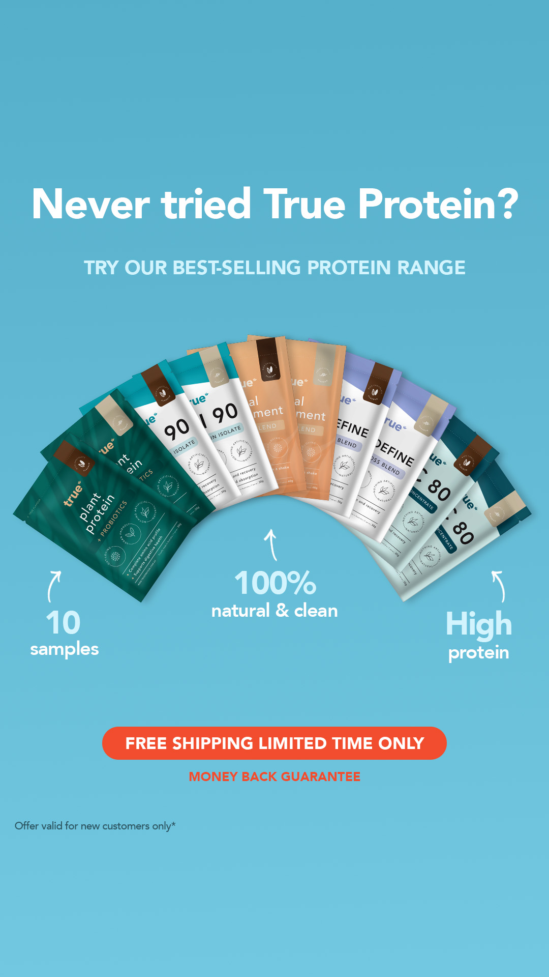 True Protein Facebook ad