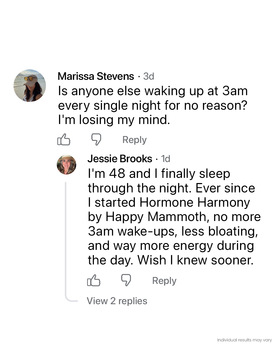 Happy Mammoth Facebook ad: No one warned me about this