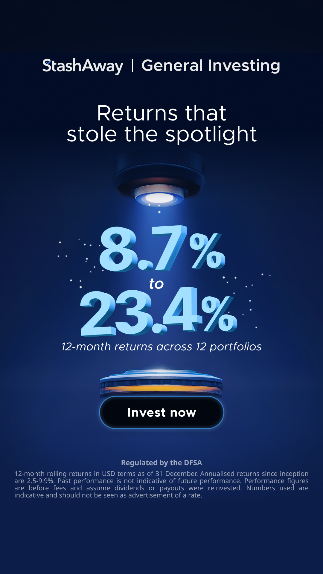 StashAway Facebook ad