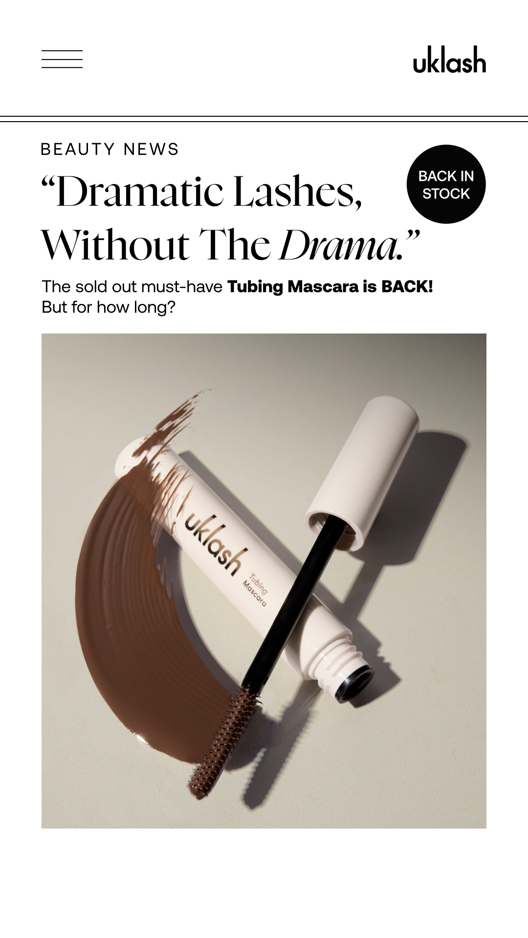 Uklash Facebook ad