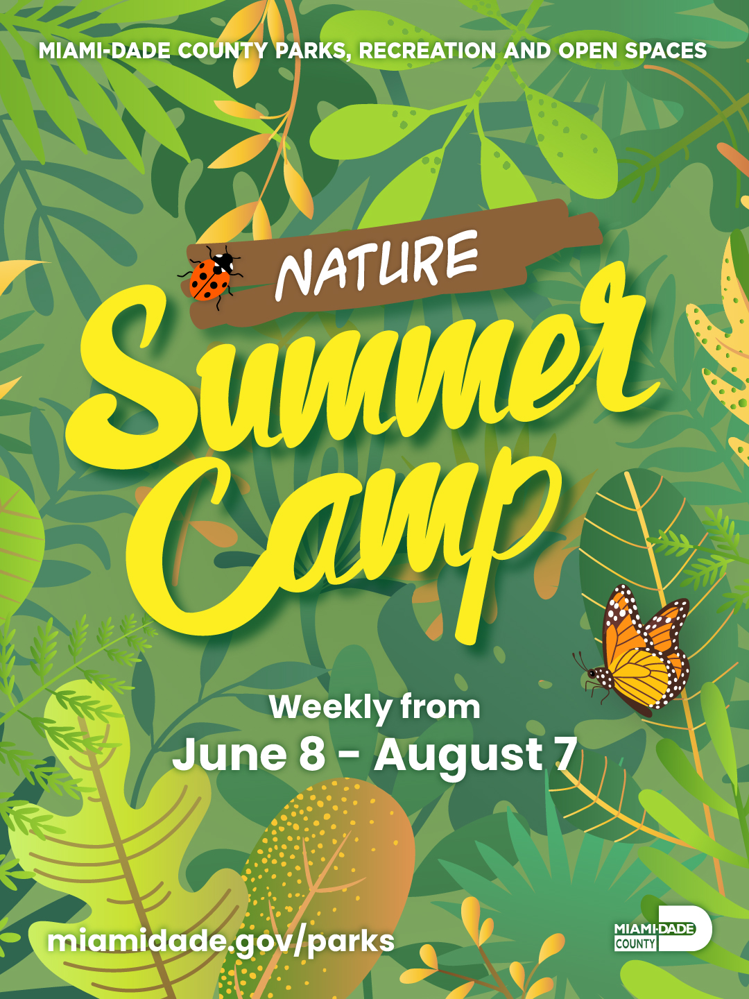Miami-Dade Parks Facebook ad: Summer adventure starts at Miami-Dade Parks Camps!