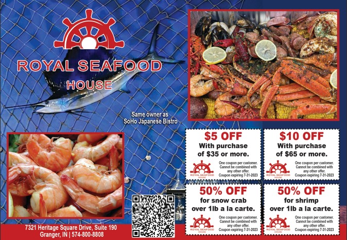 Royal Seafood House Facebook ad: Royal Seafood House!