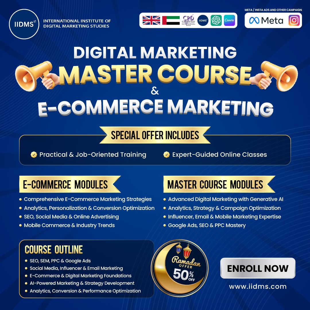 IIDMS - International Institute of Digital Marketing Studies Facebook ad