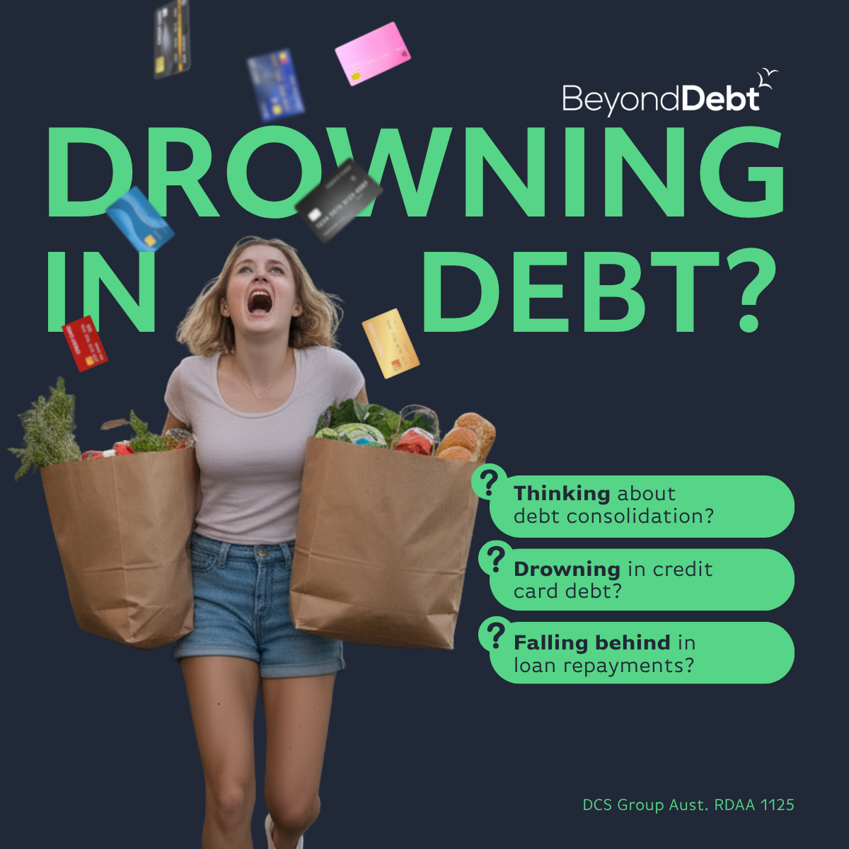 Beyond Debt Facebook ad from Oct 13, 2025
