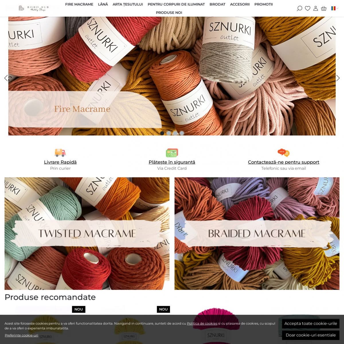 BohoHub HobbyShop Facebook ad: Bohohub.ro - Susținem creatorii de handmade | Macrame |…