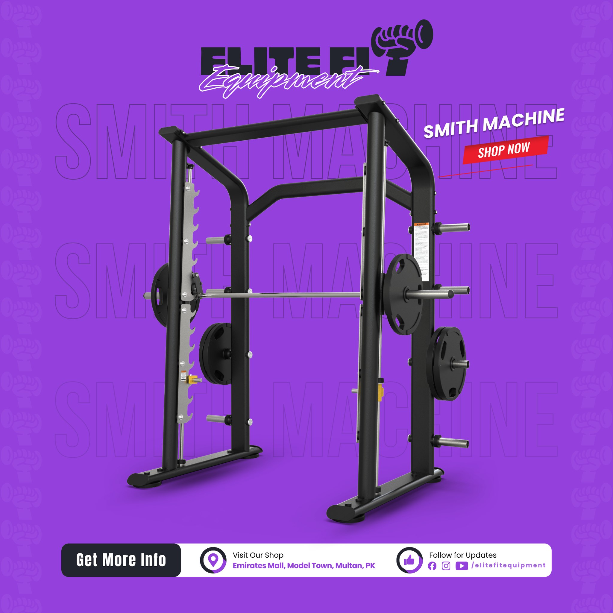 Elite Fit Equipment Facebook ad: Apna Dream Gym Ghar Baithay Banayein!