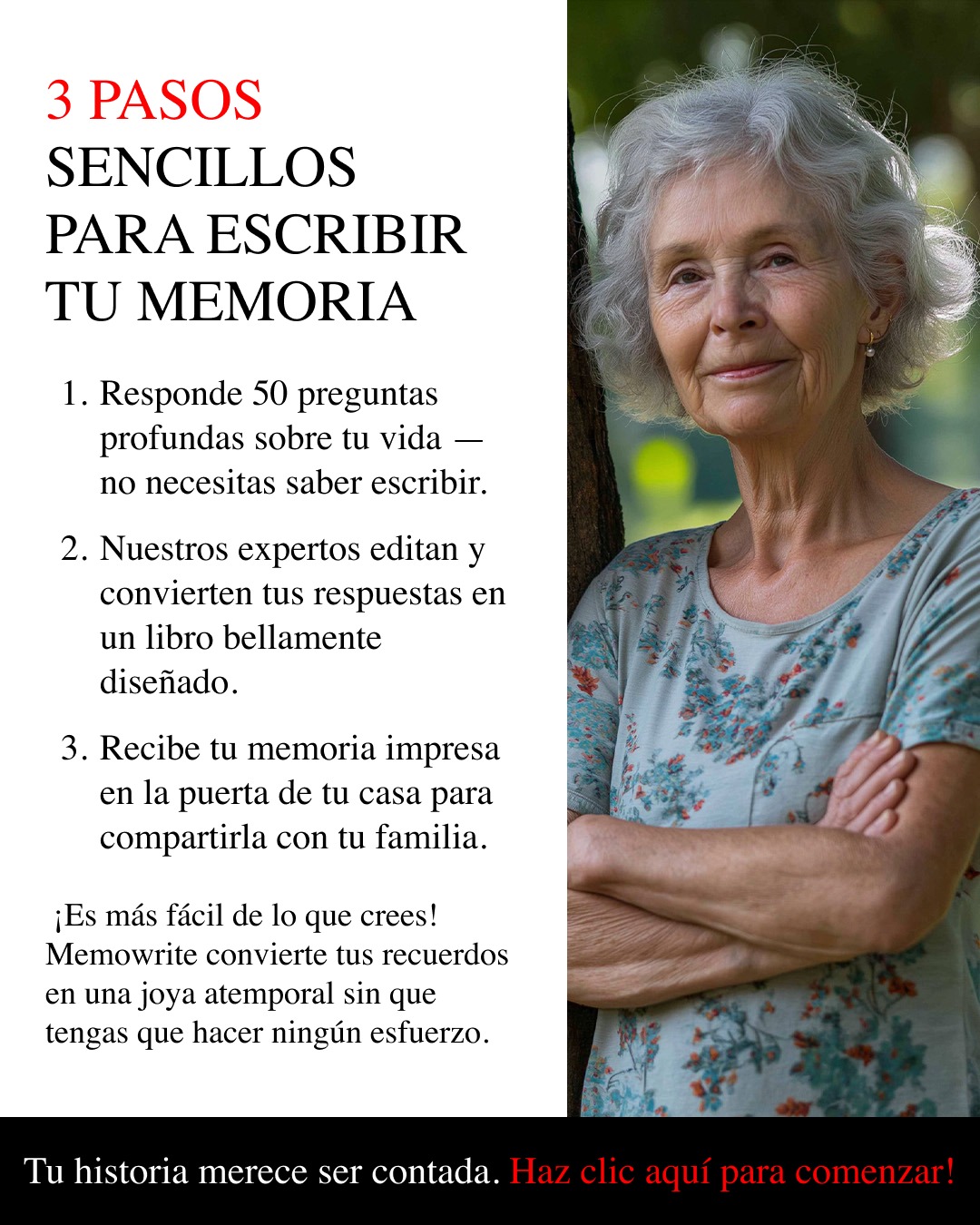 Memowrite Facebook ad