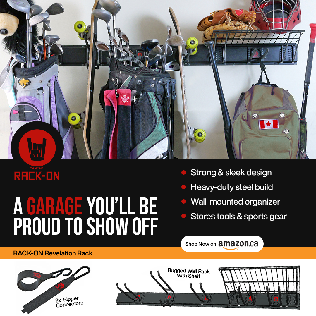 Rack-On Garage Storage & Organization Facebook ad: Clutter Doesn’t Belong in Your Garage
