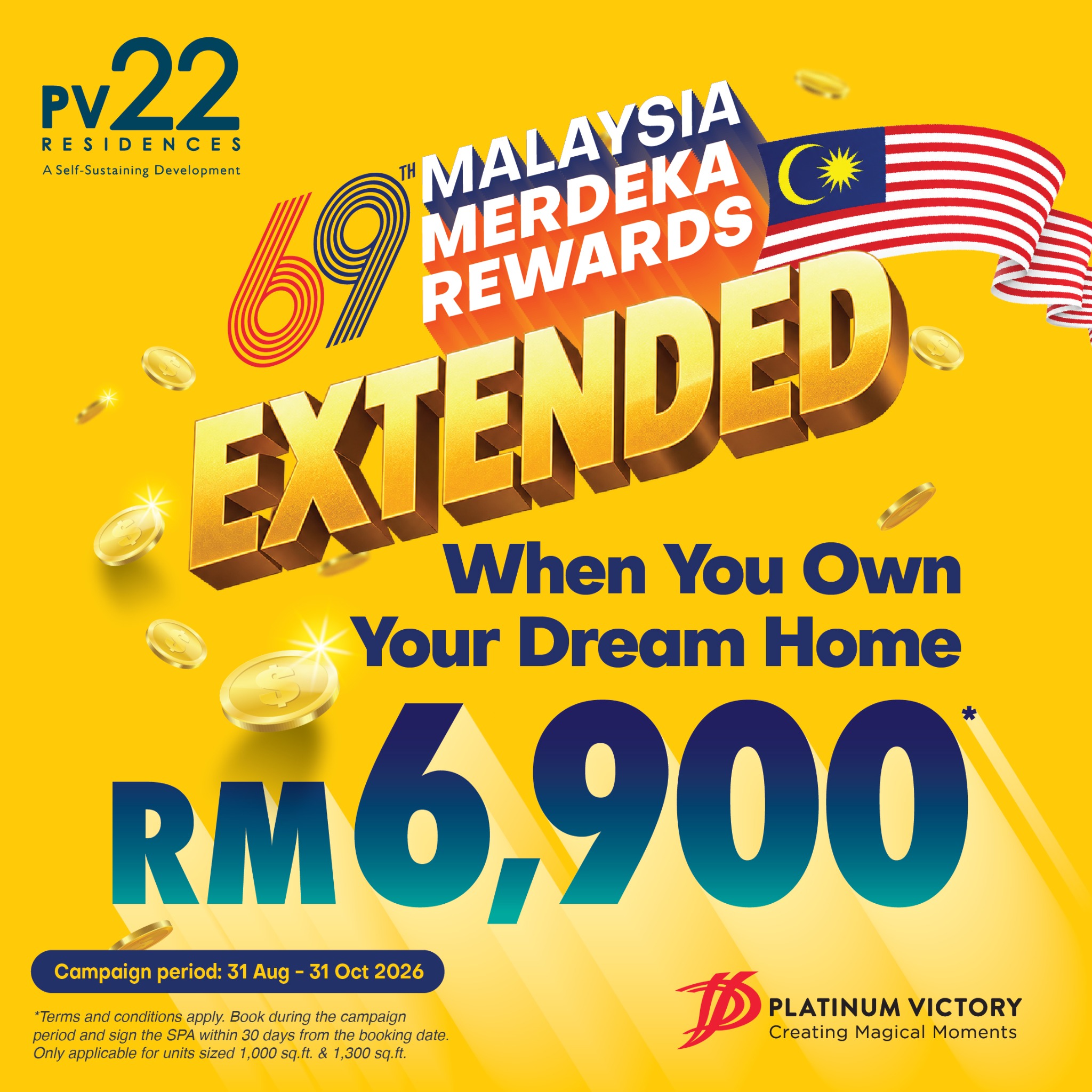iProperty.com.my Facebook ad: RM6,900* Rewards Extended
