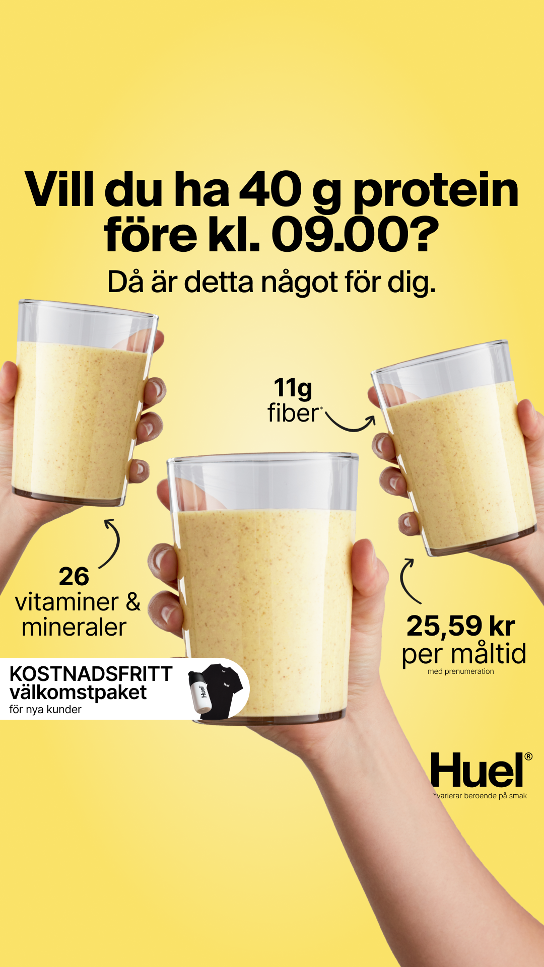 Huel Facebook ad