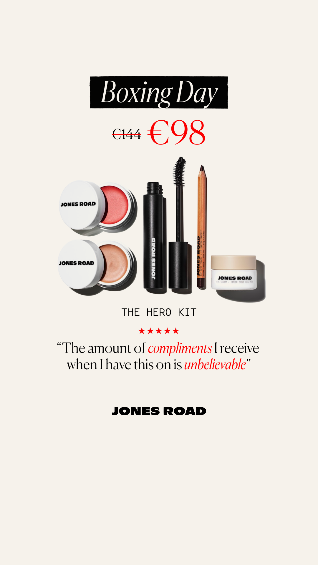 Jones Road Beauty Facebook ad