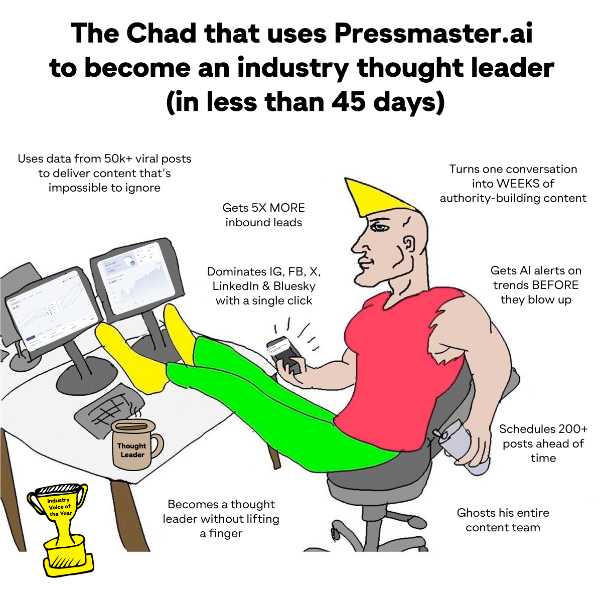 Pressmaster.ai Facebook ad