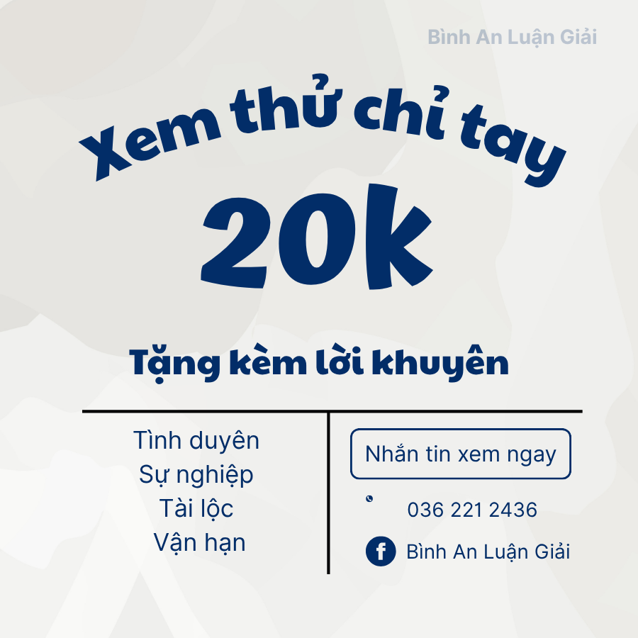 Bình An Luận - Xem tử vi, chỉ tay, phong thủy Facebook ad
